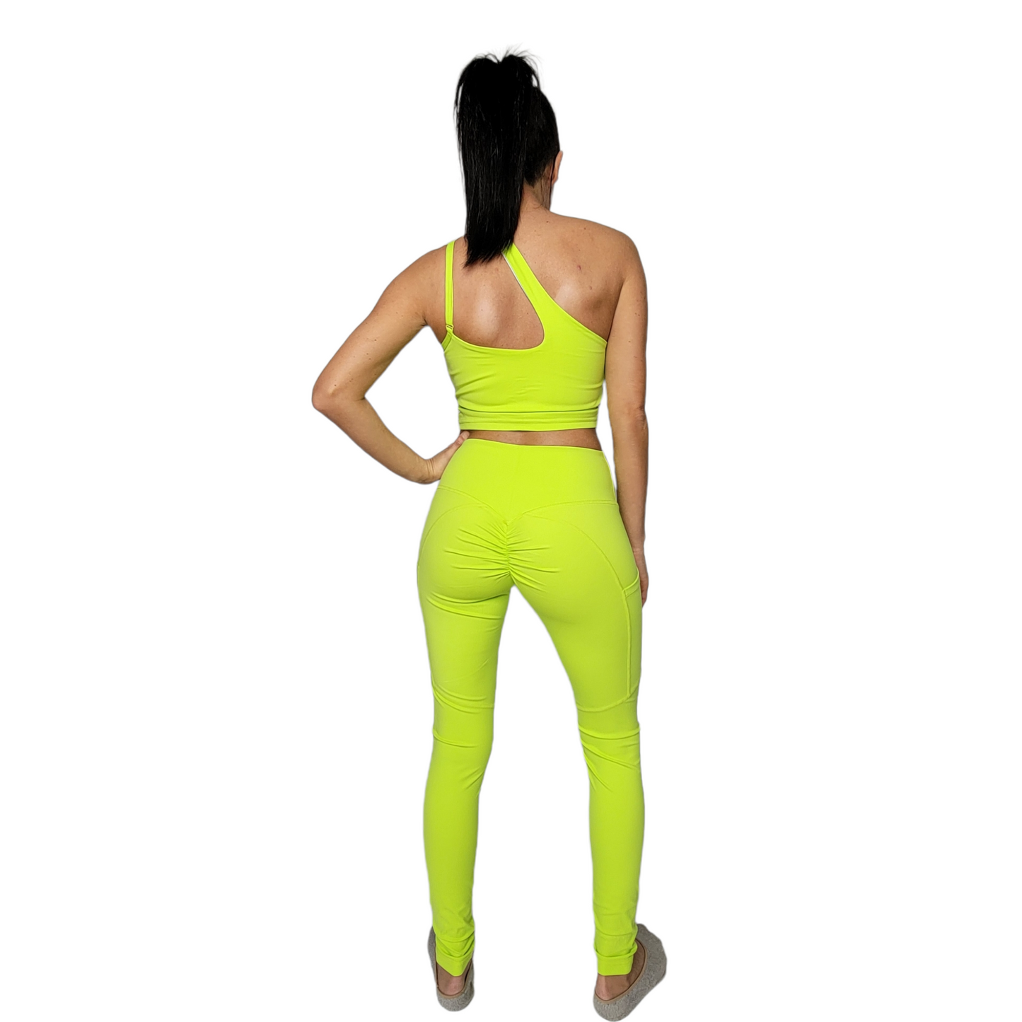 Neon Yellow Yoga Set
