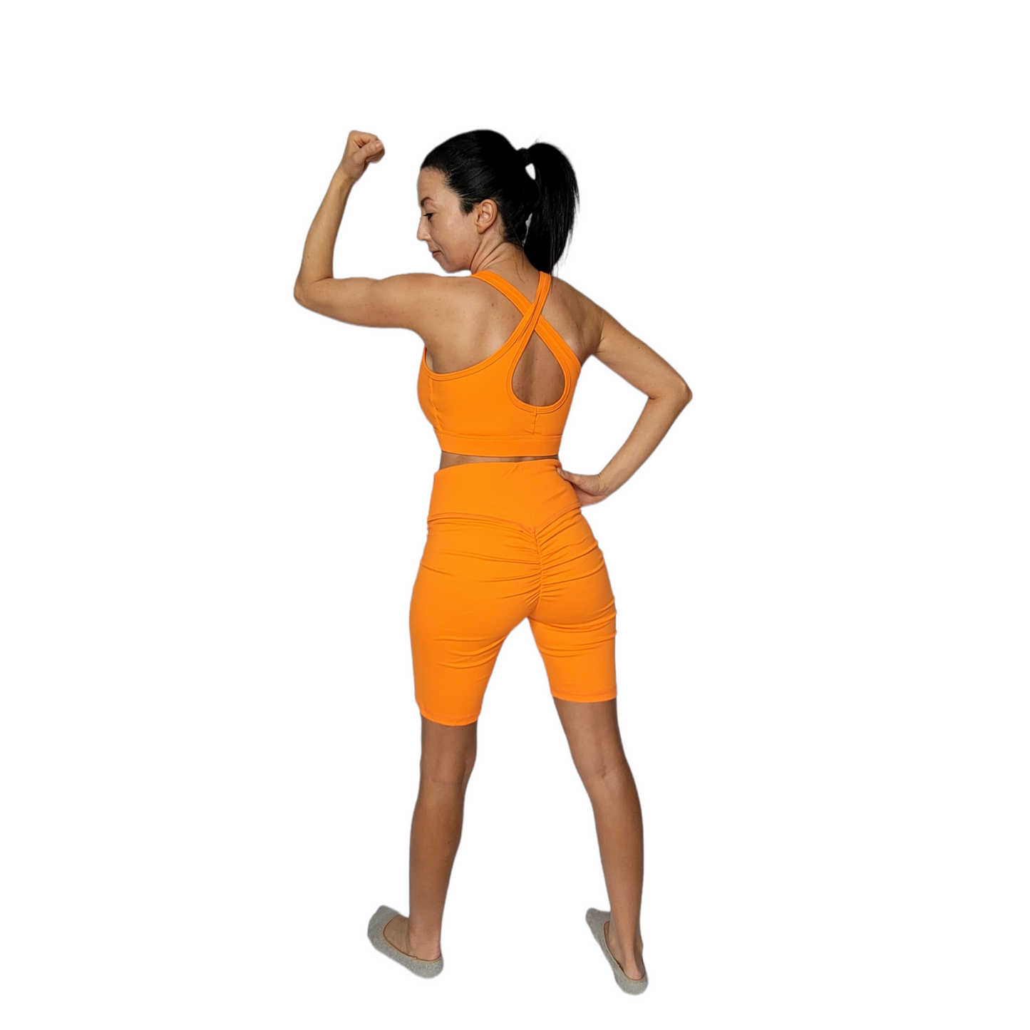 Bright Orange Seamless Yoga Set