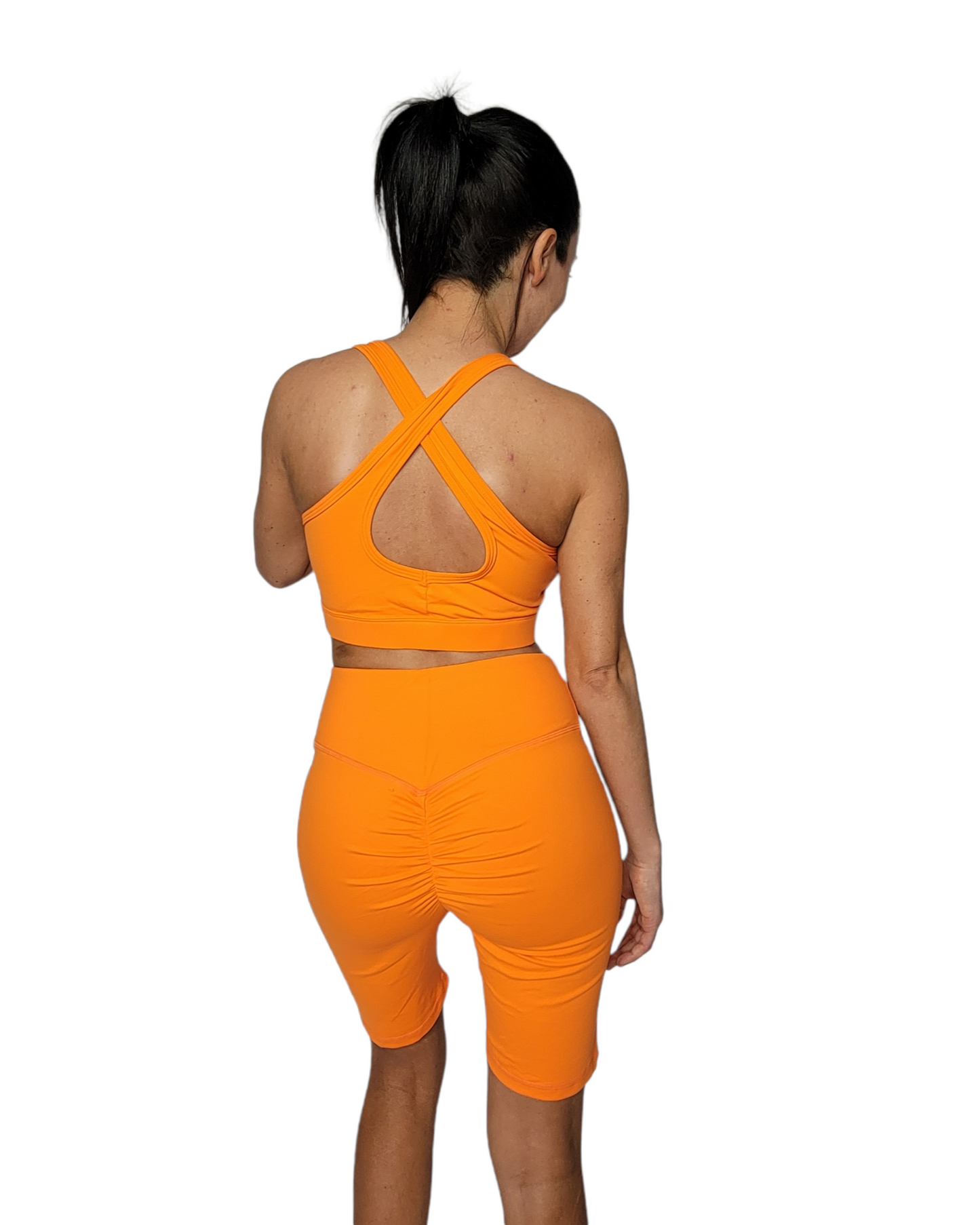Bright Orange Seamless Yoga Set