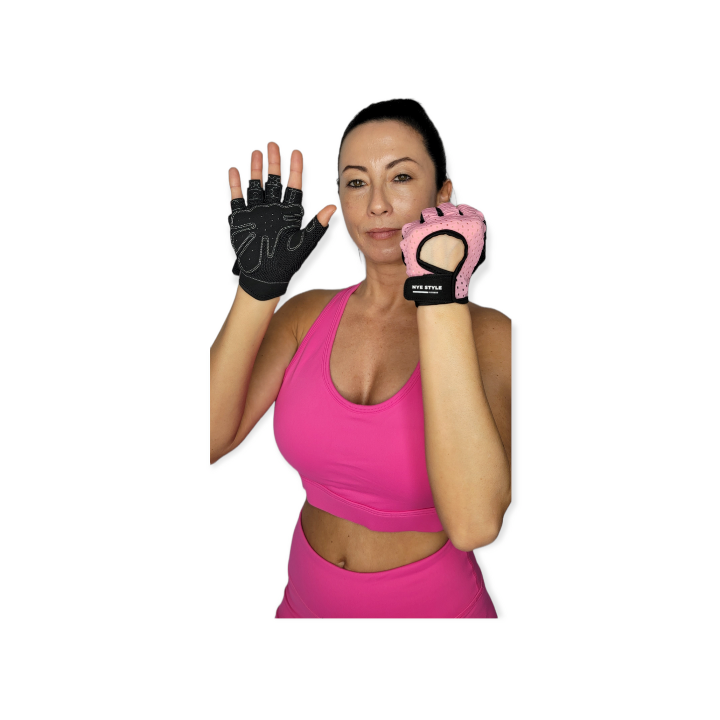 NSF Pink gloves
