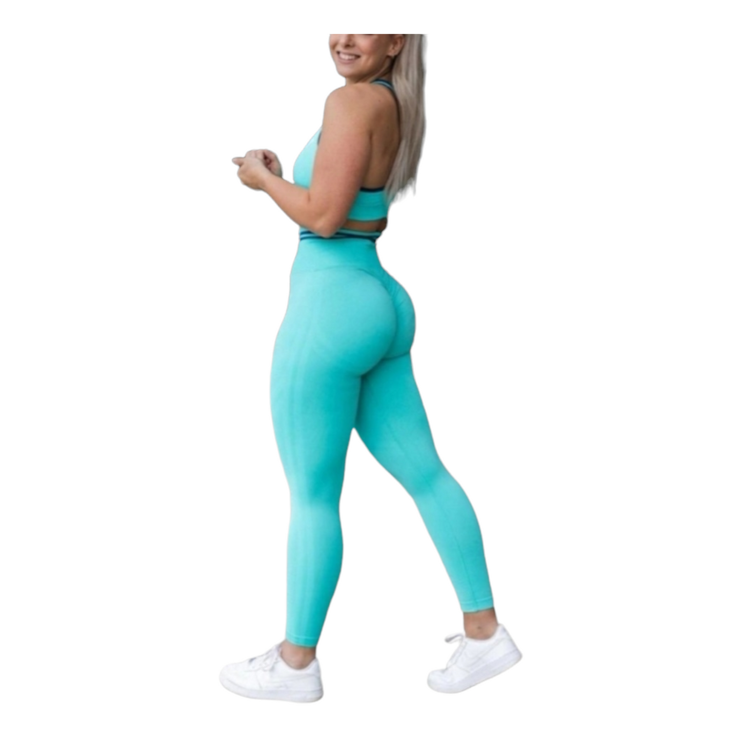 Blue Seamless Yoga Set