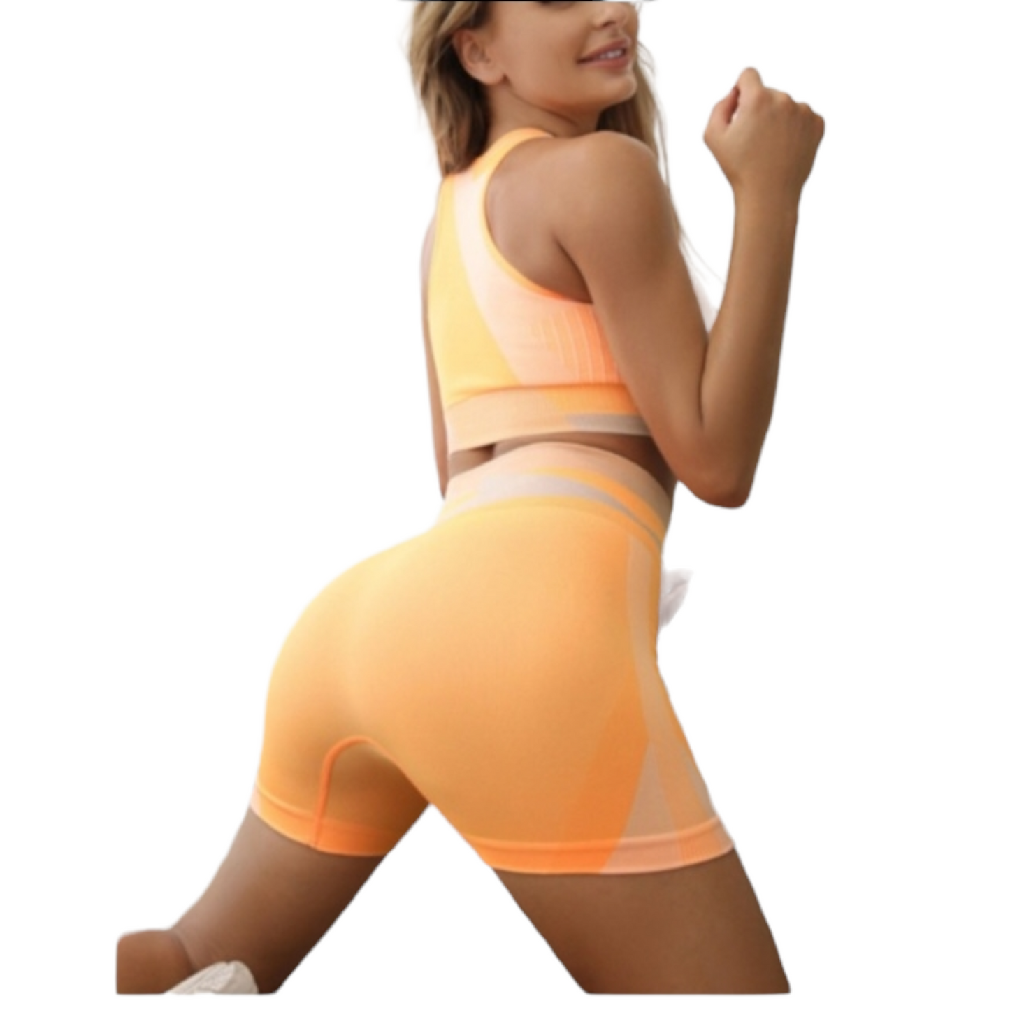 Orange Color Block Set