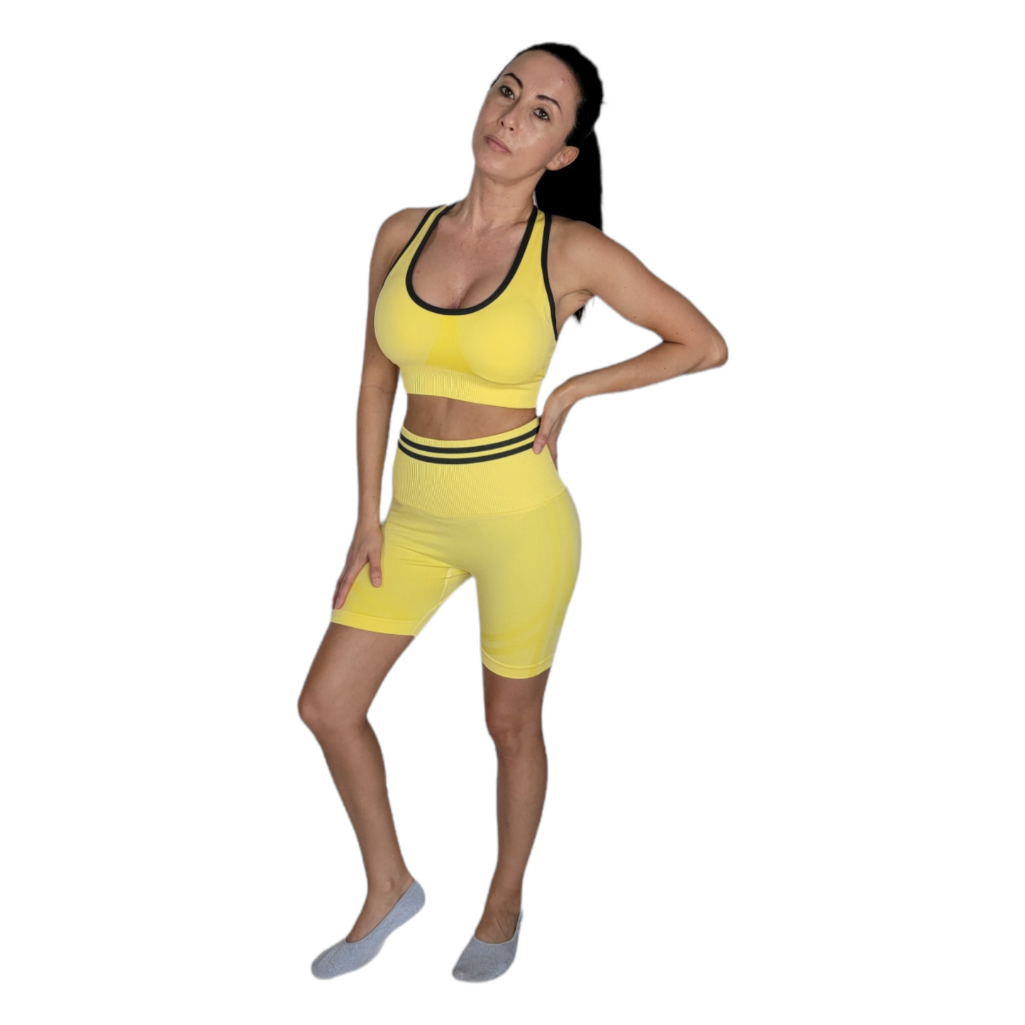 Yellow Seamless Yoga Set