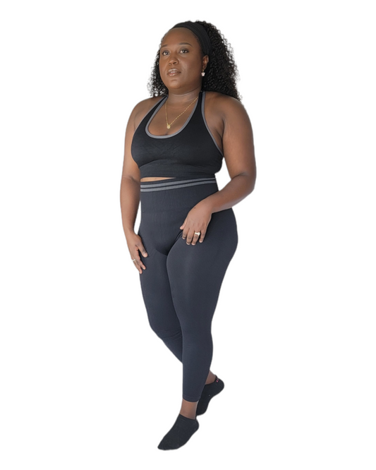 Black Seamless Yoga Set