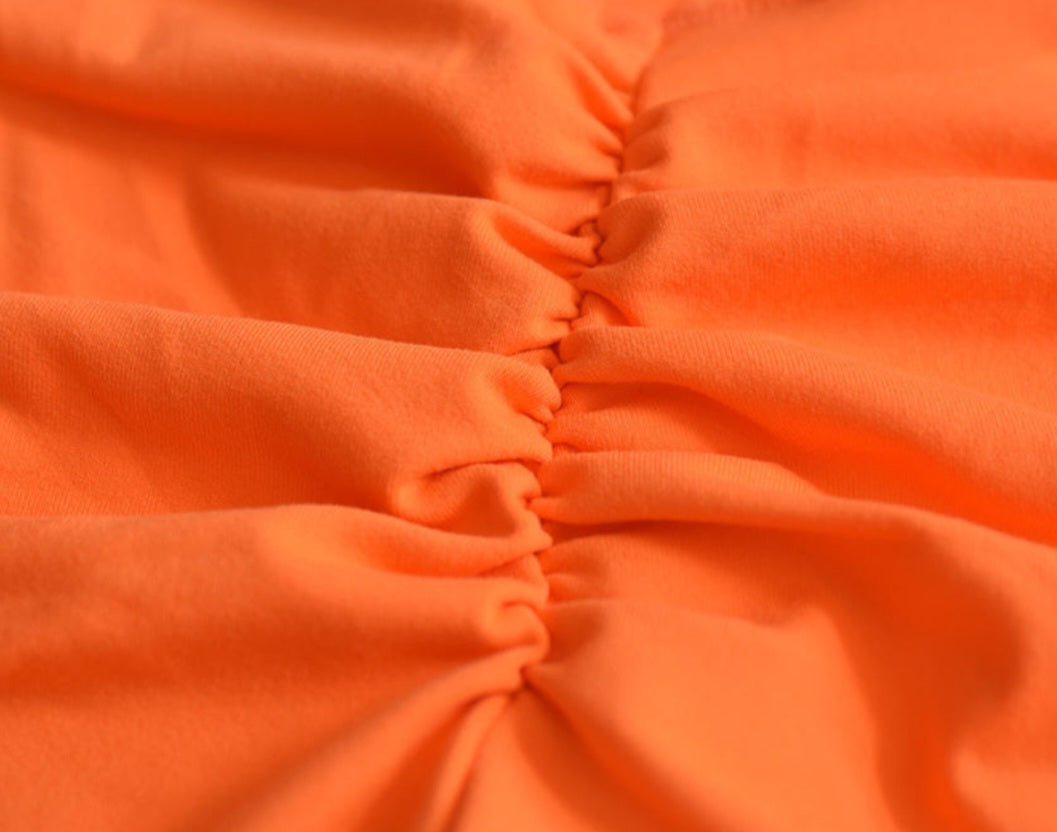 Bright Orange Seamless Yoga Set