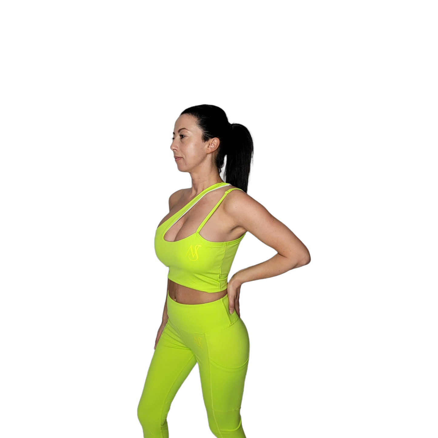 Neon Yellow Yoga Set