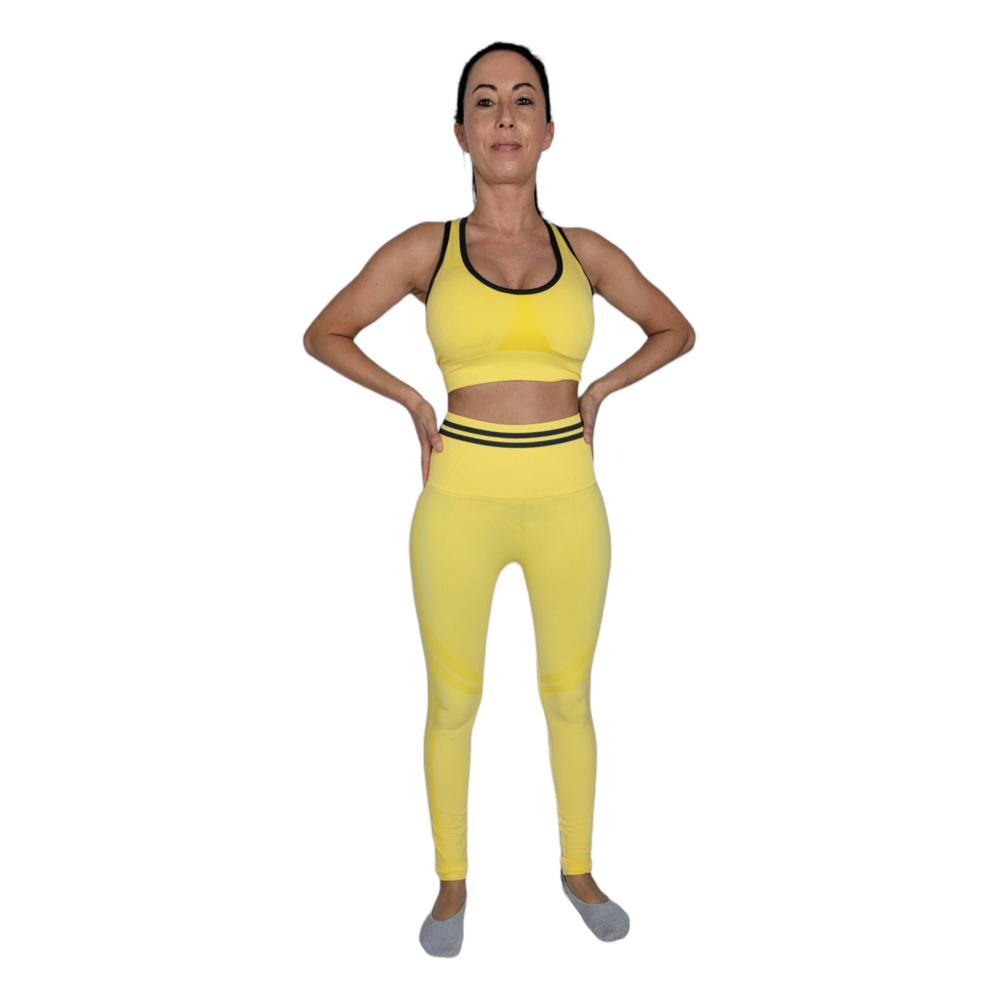 Yellow Seamless Yoga Set