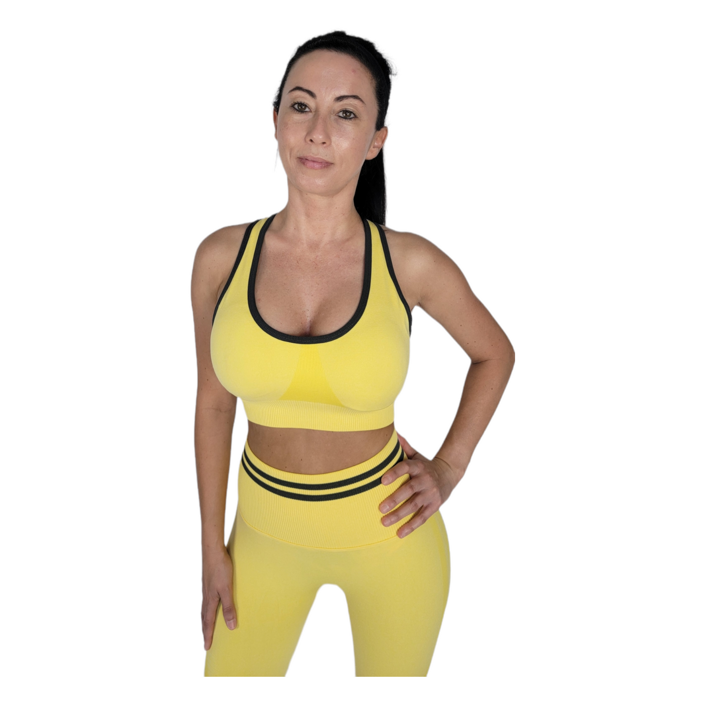 Yellow Seamless Yoga Set