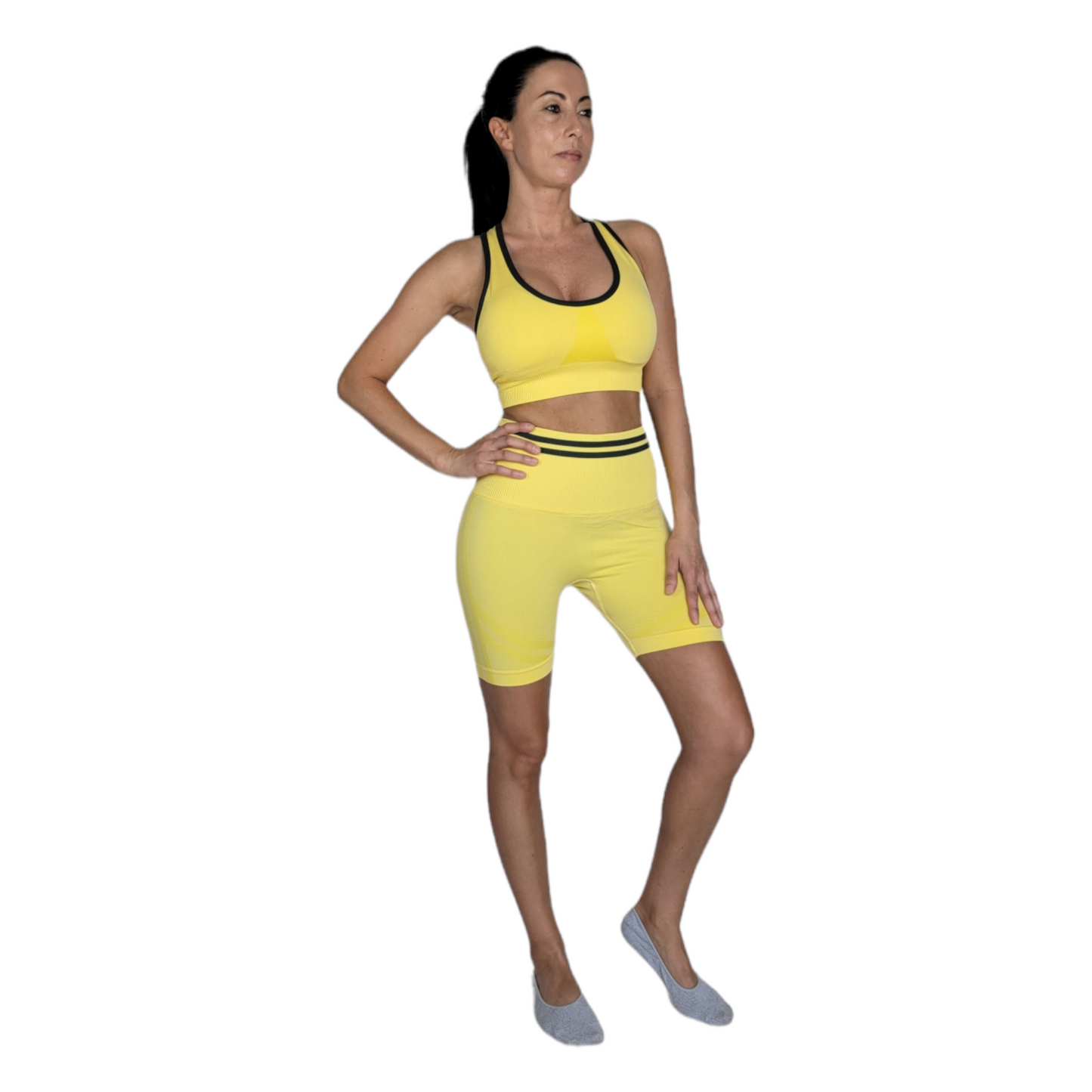 Yellow Seamless Yoga Set