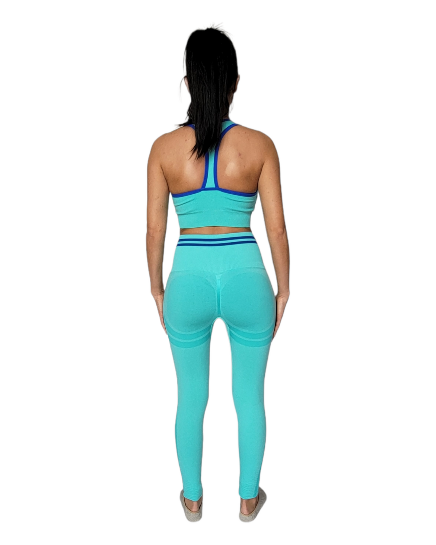 Blue Seamless Yoga Set